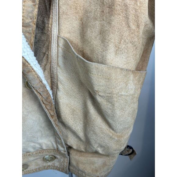 Vintage Compagnie Internationale Express Suede Jacket Bomber Leather L - Picture 7 of 14